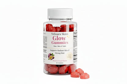 Veloura Glow Gummies — Clear Skin & Stronger Hair in 30 Days ✨