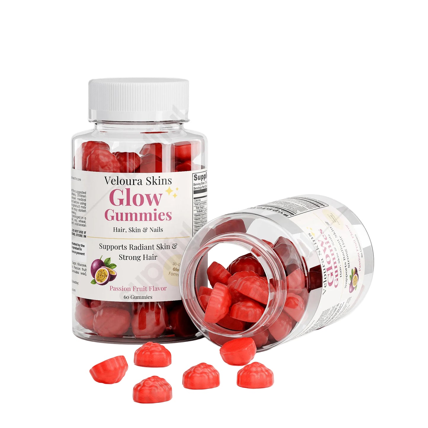 Veloura Glow Gummies — Clear Skin & Stronger Hair in 30 Days ✨