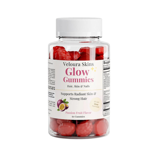 Veloura Glow Gummies — Clear Skin & Stronger Hair in 30 Days ✨